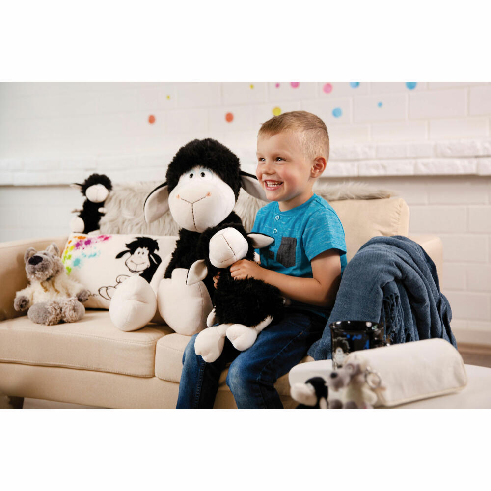 NICI Wolf Ulvy & Friends Sheep Jerome Schlenker, Cuddly Toy, Plush Toy, Stuffed Toy, Plush / Polyester, 25 cm, 48251