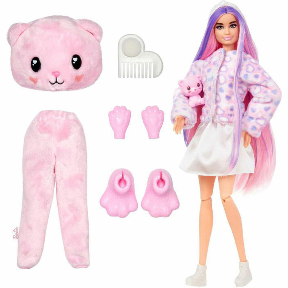 Mattel Barbie Cutie Cozy Cute Reveal Series Doll - Teddy Bear