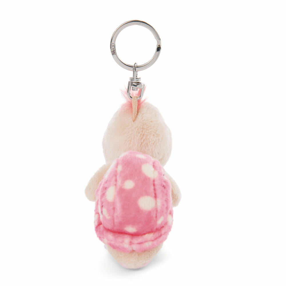 NICI Hello Spring Snail, Keyring, Bean Bag, Key Pendant, Pink, 10 cm, 47935
