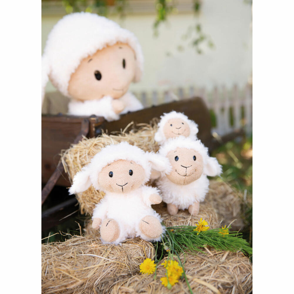 NICI Green Farm Friends Sheep Sheepmila Standing, Cuddly Toy, Plush Toy, Stuffed Toy, Plush / Polyester, 12 cm, 47795