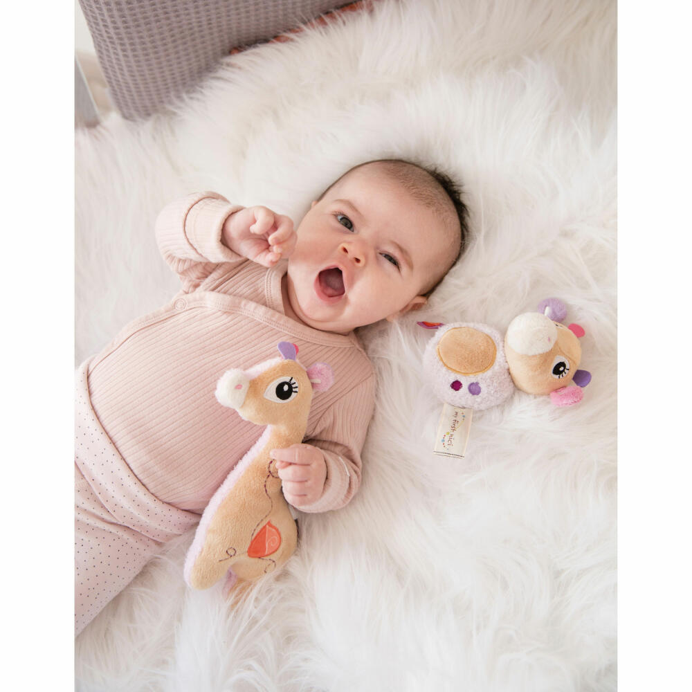 NICI My First NICI Cuddly Toy 2D Giraffe Sasuma, Cuddly Toy, Plush Toy, Stuffed Toy, Plush / Polyester, 20 cm, 48031