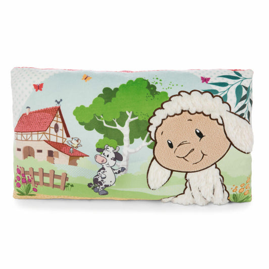 NICI Green Pillow Farm Friends, Rectangular, Pillow, Cuddly Pillow, Decorative Pillow, 43 x 25 cm, 47800