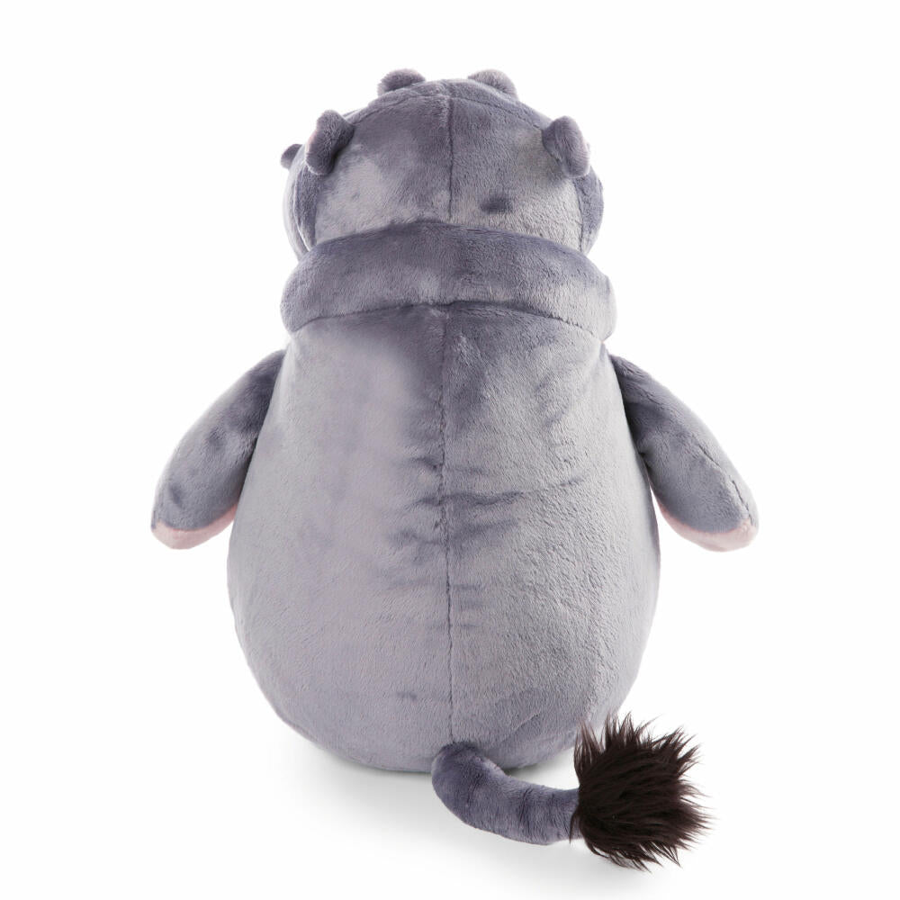 NICI Green Wild Friends hippo DJ Nilbert Schlenker, cuddly toy, plush toy, stuffed toy, plush / polyester, 50 cm, 47972