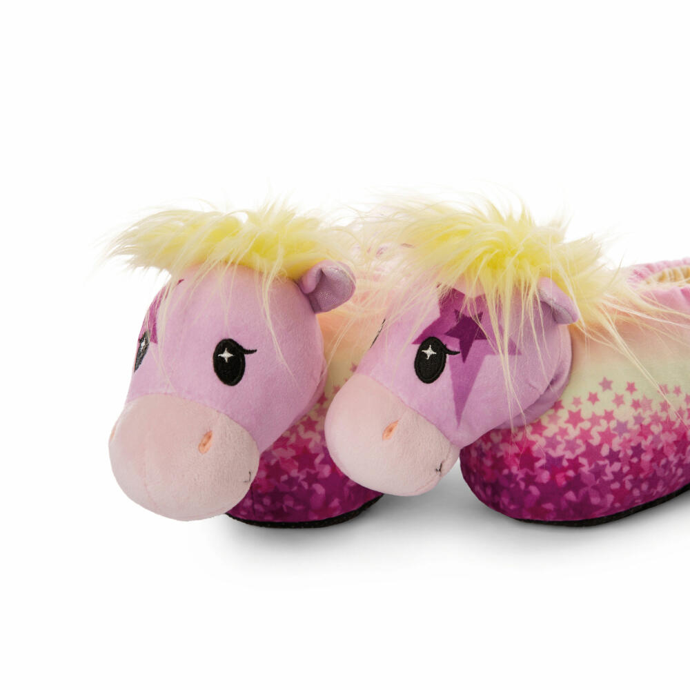NICI Pony Stars Hausschuhe Candydust, figürlich, Gr. 34-37 M, Haus Schuhe, Pantoffeln, Plüsch, 47850