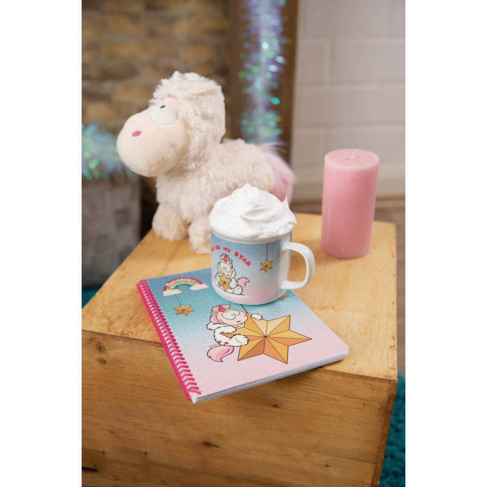 NICI Theodor & Friends Mug Unicorn Theodor with Snowsuit, Coffee Cup, Tea Cup, Mug, Porcelain, 400 ml, 48178