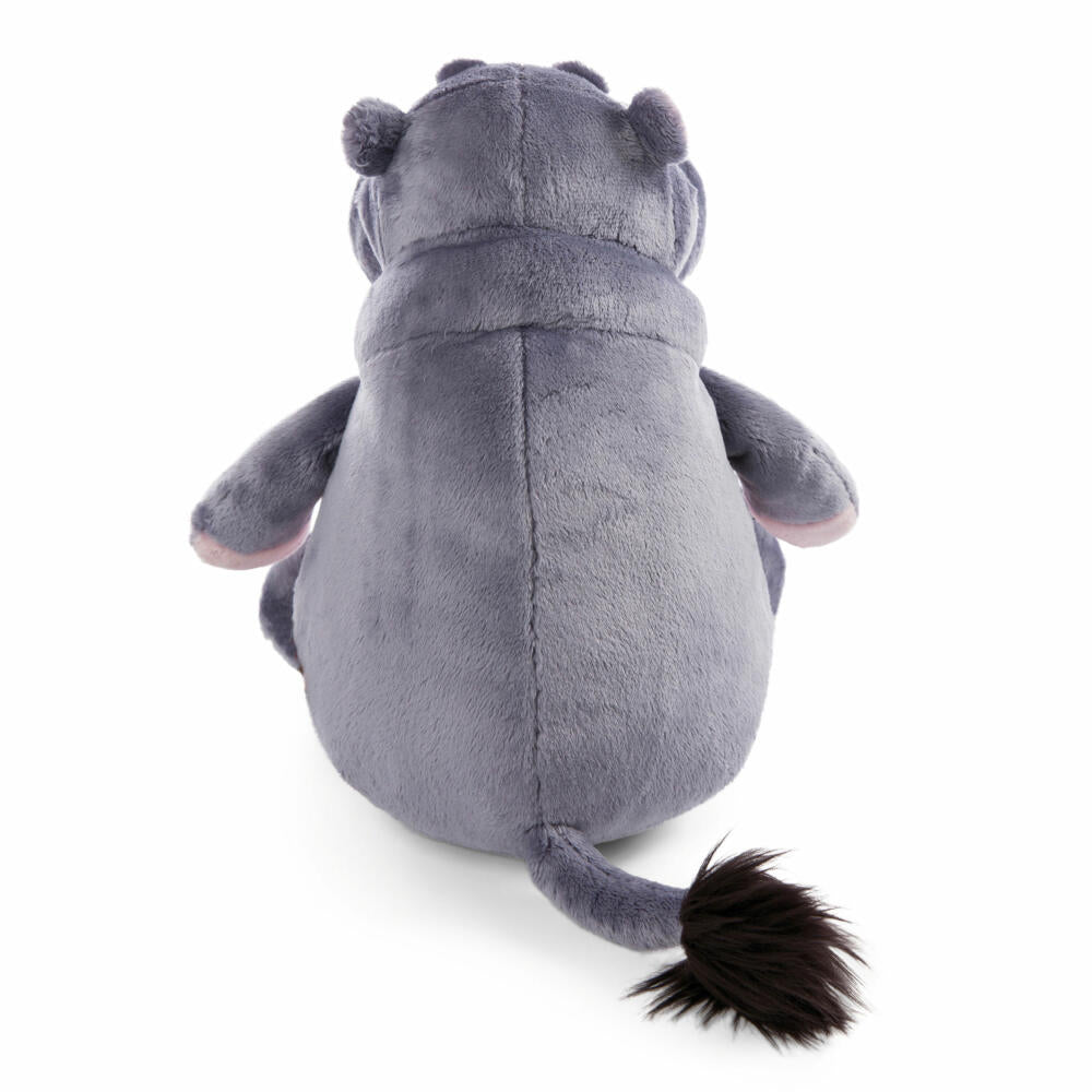 NICI Green Wild Friends hippo DJ Nilbert Schlenker, cuddly toy, plush toy, stuffed toy, plush / polyester, 35 cm, 47968