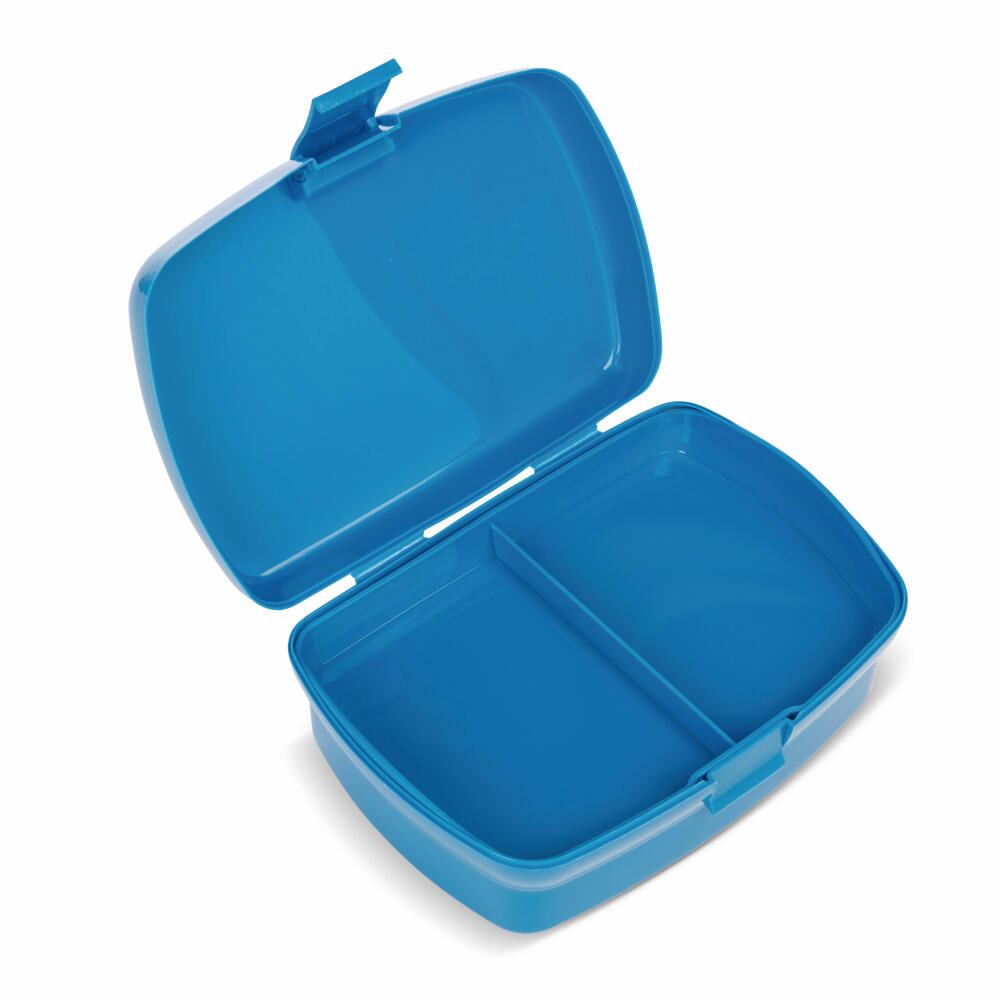 NICI Wild Friends Brotdose, mit Einsatz, Frühstückdose, Lunchbox, Brot Dose, Kunststoff, Blau, 18 x 12.5 cm, 47922