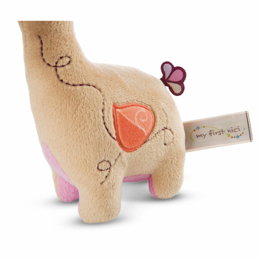 NICI My First NICI Cuddly Toy 3D Giraffe Sasuma Standing, Cuddly Toy, Plush Toy, Stuffed Toy, Plush / Polyester, 22 cm, 48030
