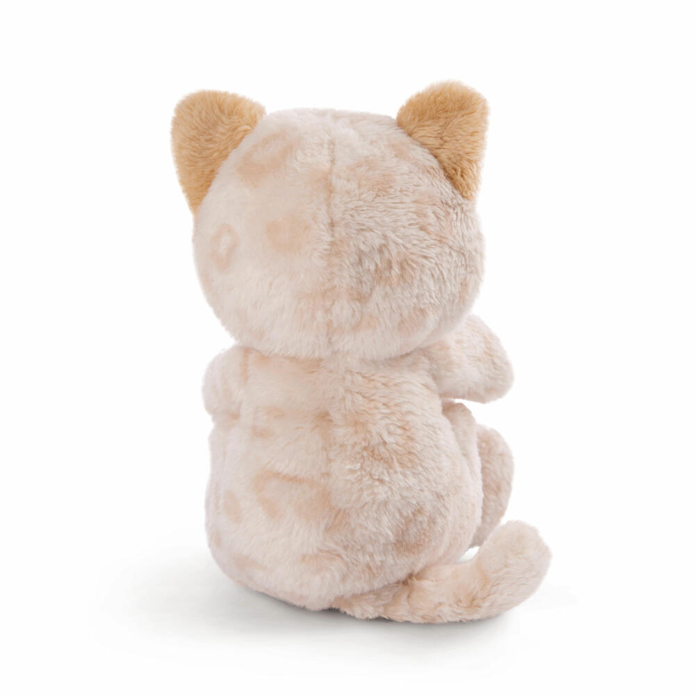 NICI Sleeping Pets Kätzchen mit Leopardenmuster, Kuscheltier, Plüschtier, Stofftier, Plüsch / Polyester, 12 cm, 47892