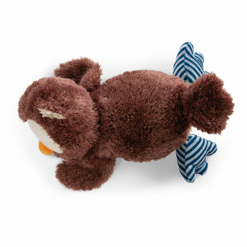NICI The Owlsons Owl Oscar Lying Cuddly Toy, Stuffed Toy, Plush Toy, Plush / Polyester, 35 cm, 47878