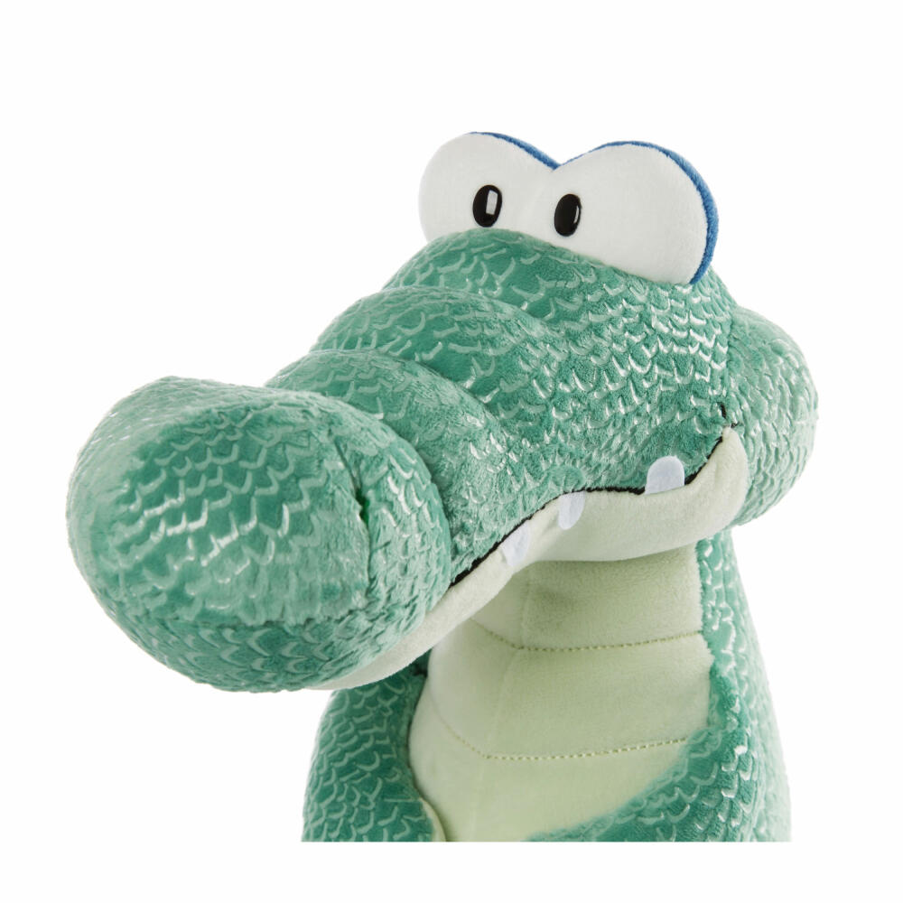 NICI Green Wild Friends Crocodile Croco McDile Sitting, Cuddly Toy, Plush Toy, Stuffed Toy, Plush / Polyester, 50 cm, 47971