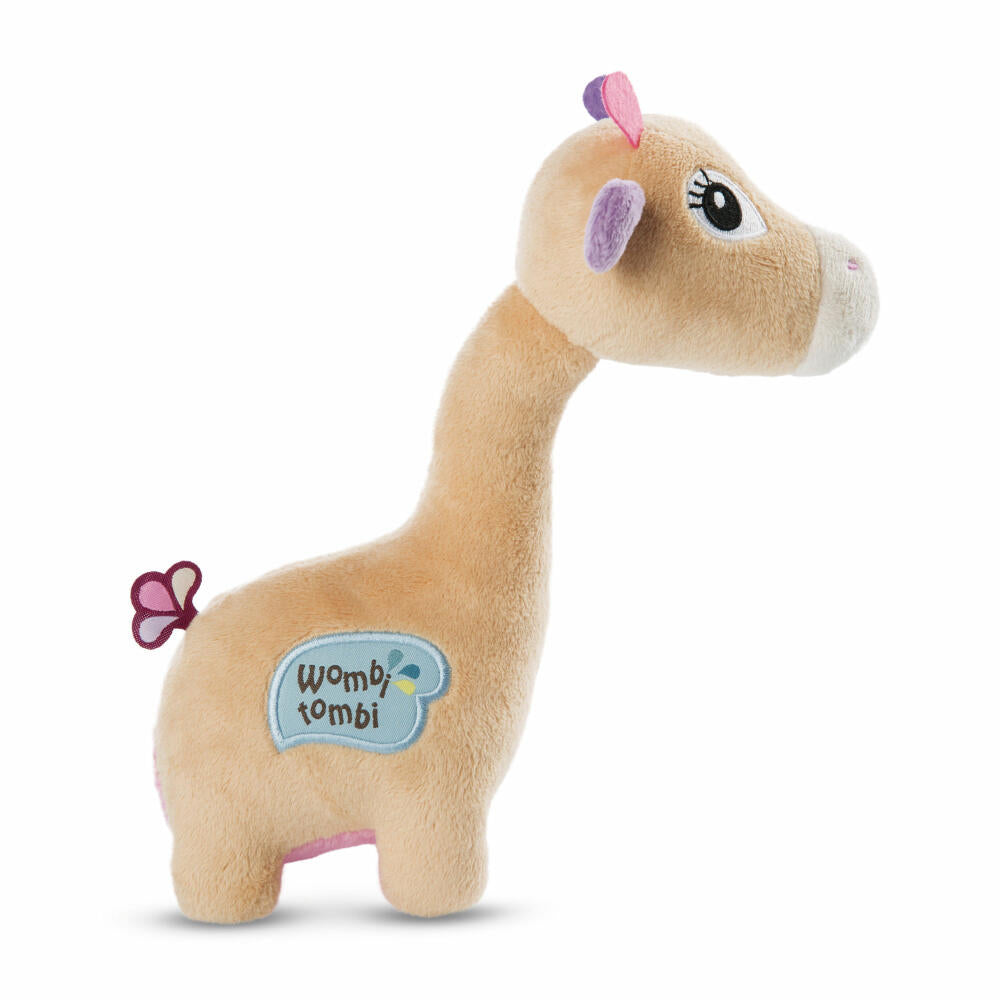 NICI My First NICI Cuddly Toy 3D Giraffe Sasuma Standing, Cuddly Toy, Plush Toy, Stuffed Toy, Plush / Polyester, 22 cm, 48030
