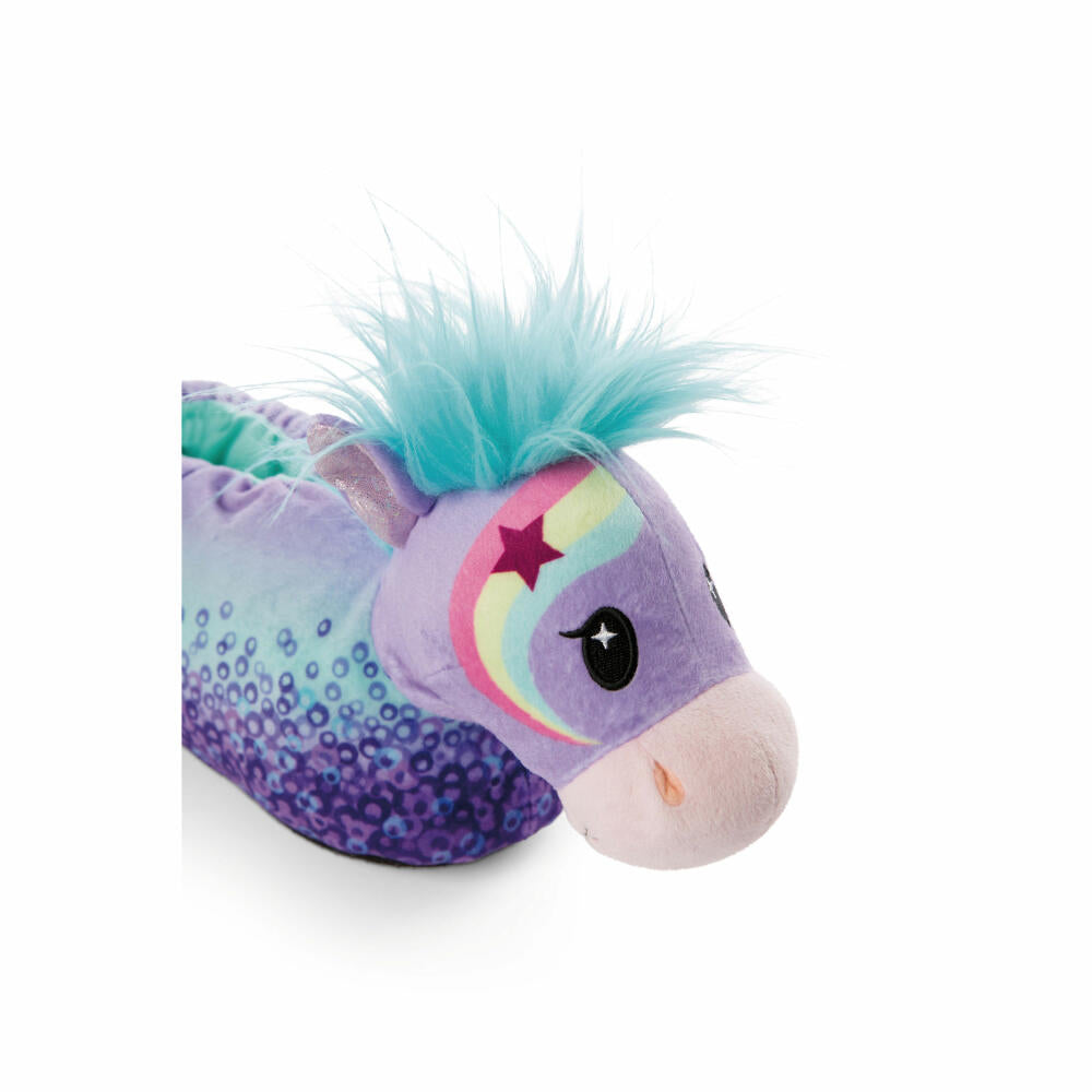 NICI Pony Stars Hausschuhe Starjumper, figürlich, Gr. 38-41 L, Haus Schuhe, Pantoffeln, Plüsch, 47853
