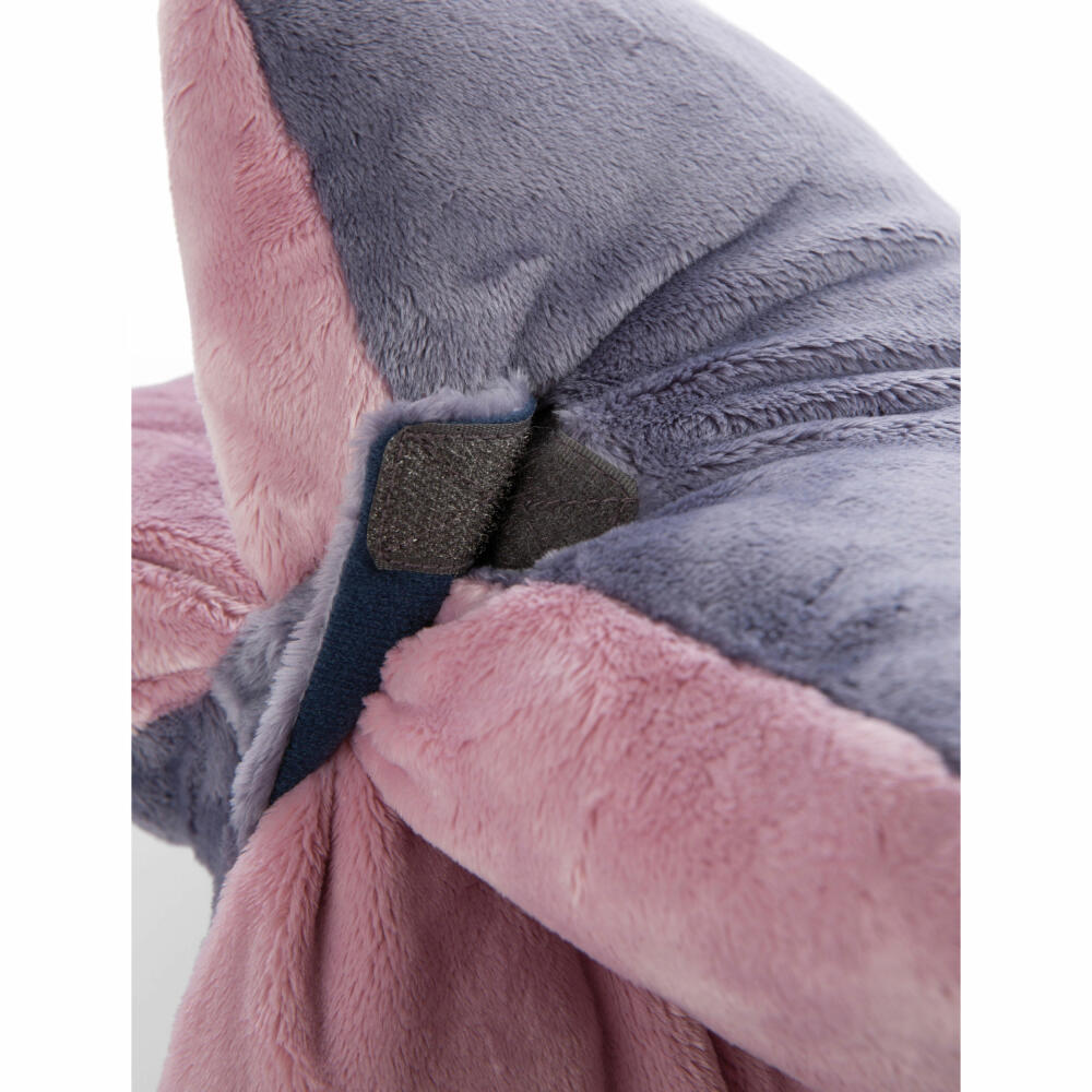 NICI Green Wild Friends Cuddly Toy Pillow Hippo Rectangular, Pillow, Cuddly Pillow, Decorative Pillow, 40 x 30 cm, 47983
