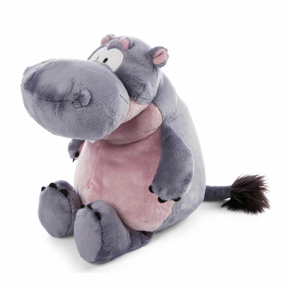 NICI Green Wild Friends hippo DJ Nilbert Schlenker, cuddly toy, plush toy, stuffed toy, plush / polyester, 35 cm, 47968