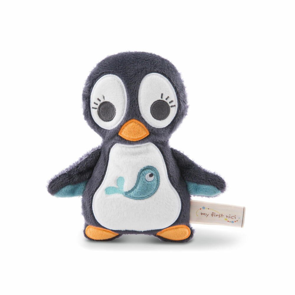 NICI My First Nici Wombi Tombi Cuddly Toy 2D Penguin Watschilii, Cuddly Toy, Stuffed Toy, 18 cm, 46575