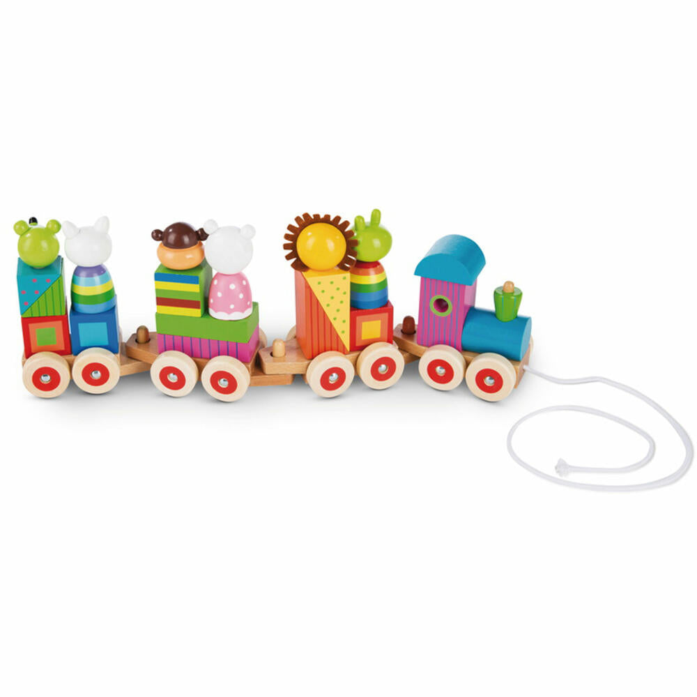 NICI Animal Train Puzzle, Educational Toy, Toys, Animals, Orange Tree Toys, Wood, Colorful, 46033