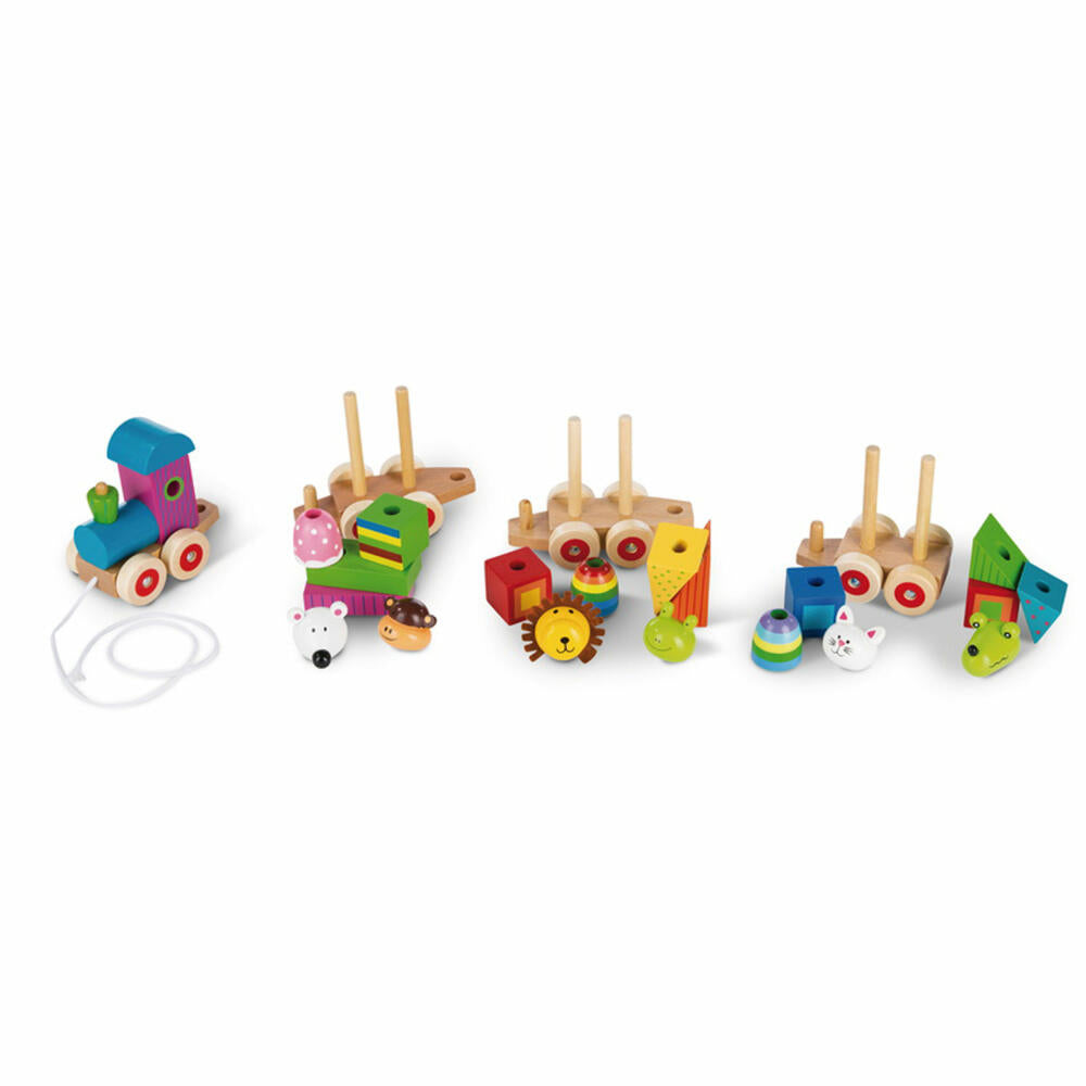 NICI Animal Train Puzzle, Educational Toy, Toys, Animals, Orange Tree Toys, Wood, Colorful, 46033