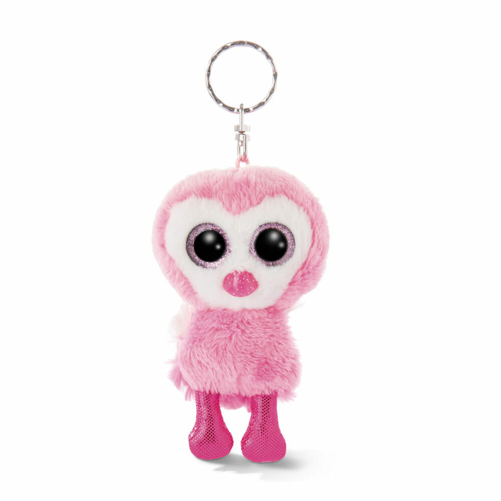 NICI Glubschis Keyring Flamingo Fairy-Fay, Dangling, Key Pendant, Plush, 9 cm, 46614