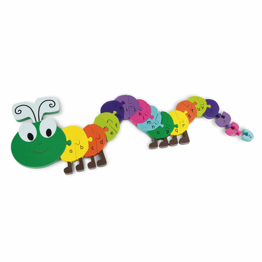 NICI ABC Puzzle Raupe, Lernspielzeug, Spielzeug, Orange Tree Toys, Holz, Bunt, 46009