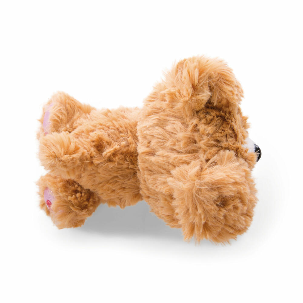 NICI Glubschis Cute Edtion Hund Lollidog, Liegend, Plüschtier, Kuscheltier, Stofftier, Plüsch, Braun, 15 cm, 46923
