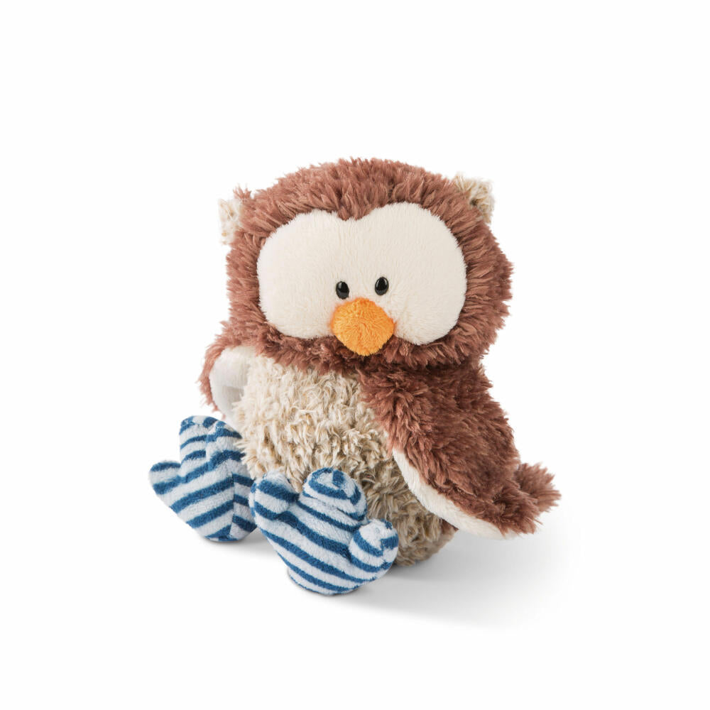 NICI The Owlsons Eule Oscar mit Gelenk, Kopf drehbar, Kuscheltier, Plüschtier, Stofftier, Plüsch, 25 cm, 48461