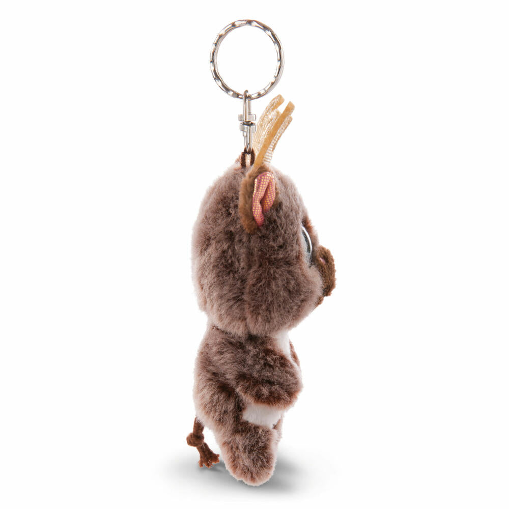 NICI Glubschis Schlüsselanhänger Rentier Cocoa-Fee, Schlenker, Schlüssel Anhänger, Plüsch, 9 cm, 46615
