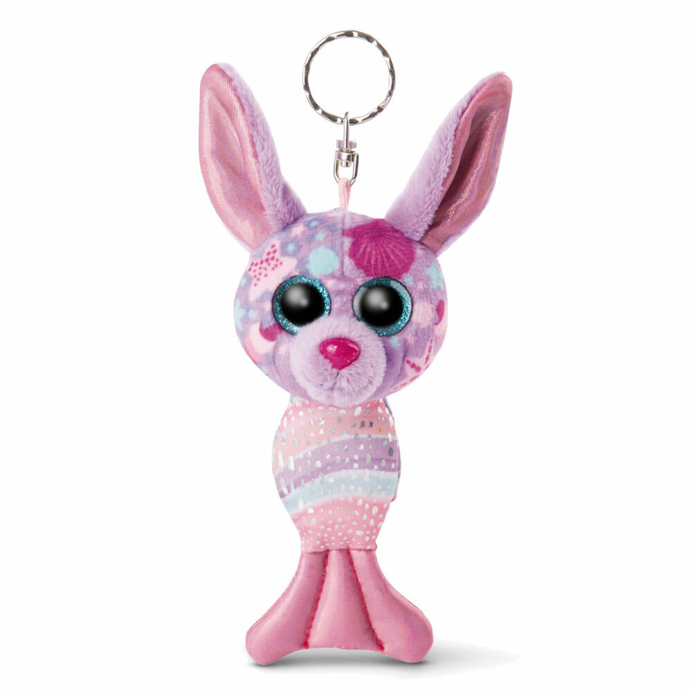 NICI Glubschis Meerjungfrau Hase Shellina, Schlüsselanhänger, Schlüssel Anhänger, Plüsch, Lila, 12 cm, 46823