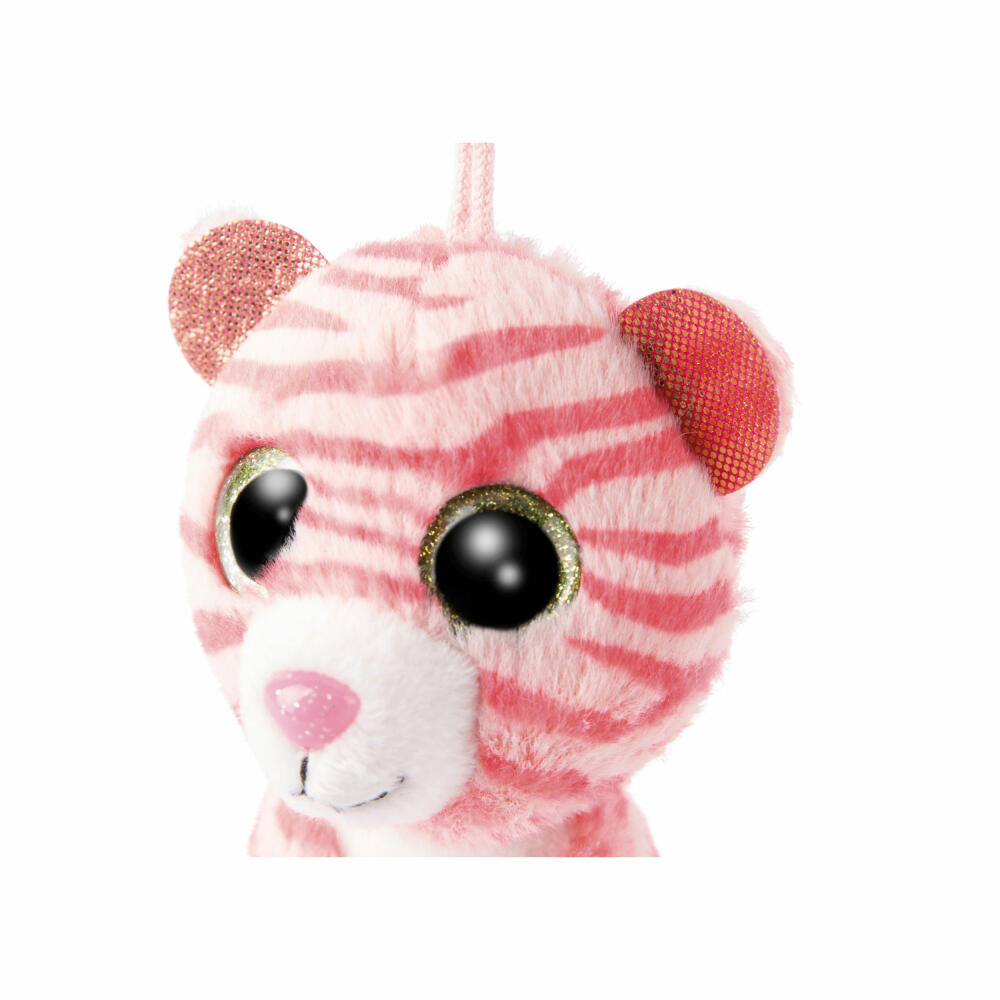 NICI Glubschis Keyring Tiger Fula, Dangling, Key Pendant, Plush, 9 cm, 46311
