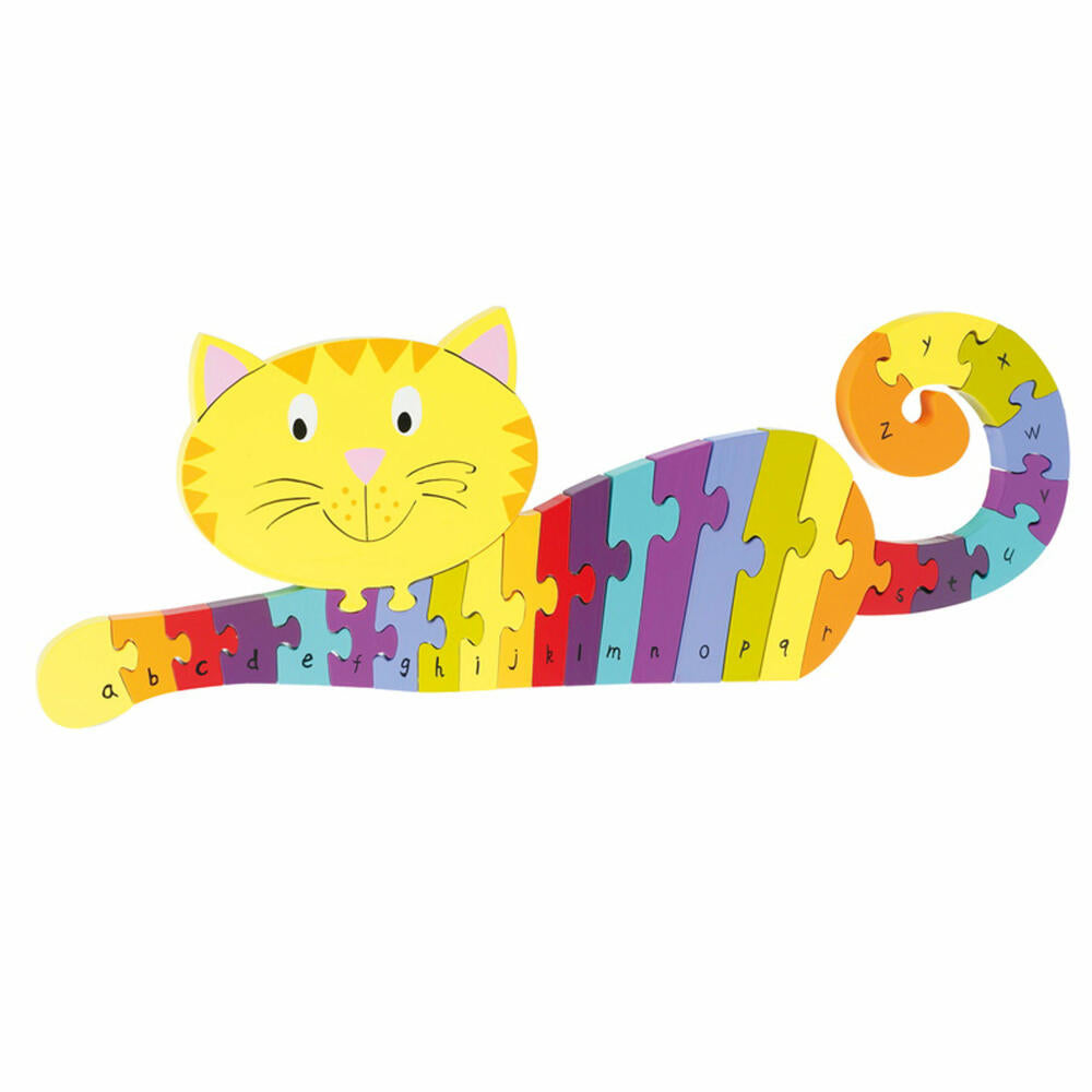 NICI ABC Puzzle Katze, Lernspielzeug, Spielzeug, Orange Tree Toys, Holz, Bunt, 46010