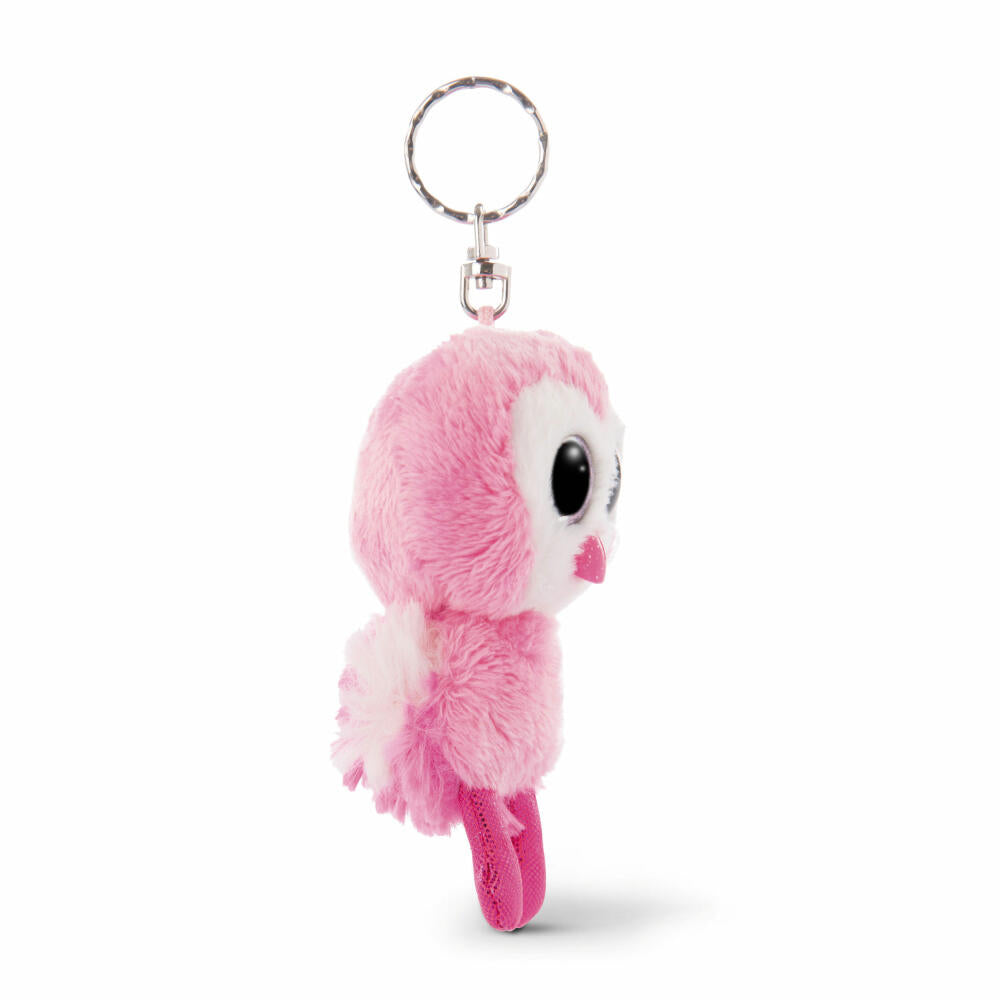 NICI Glubschis Keyring Flamingo Fairy-Fay, Dangling, Key Pendant, Plush, 9 cm, 46614