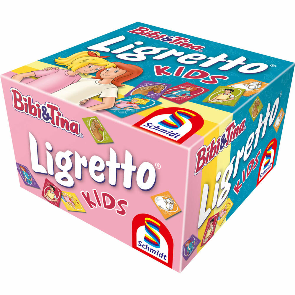Schmidt Spiele Ligretto Kids Bibi & Tina, card game, card game, children's game, family game, 1412