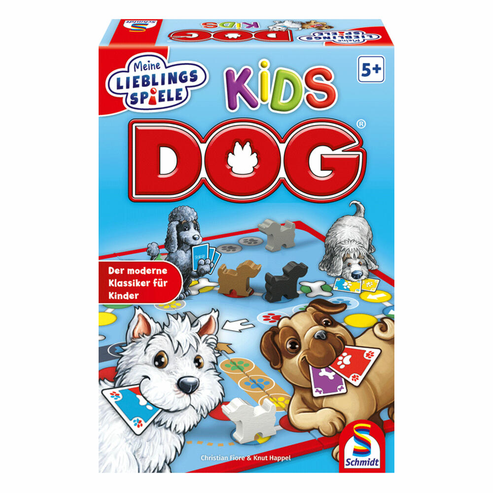 Schmidt Spiele DOG Kids, board game, children's game, parlor game, game, 2 to 4 players, 40554