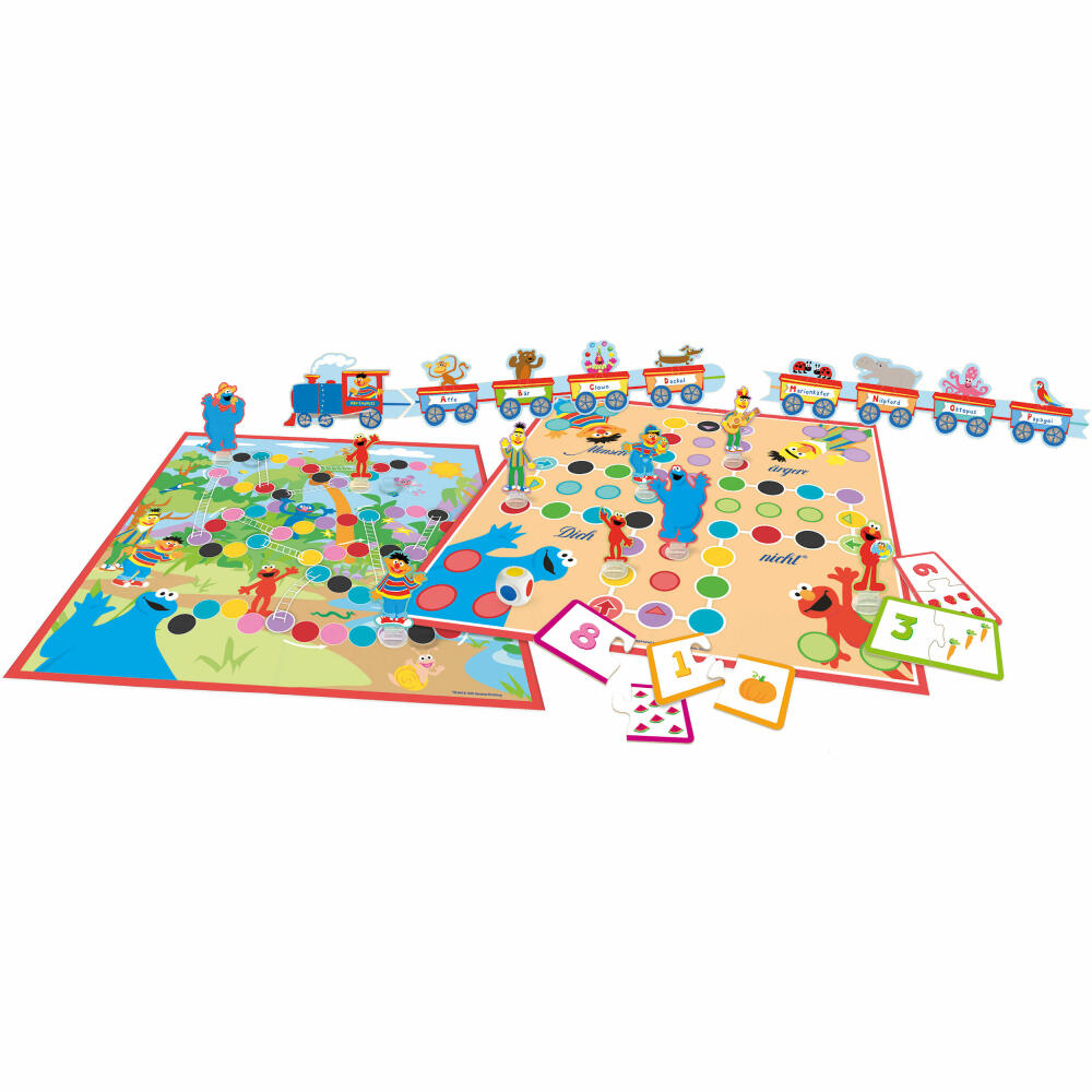 Schmidt Spiele Sesamstraße Lernspielsammlung, Spielesammlung, Kinderspiele, ab 3 Jahre, 40640
