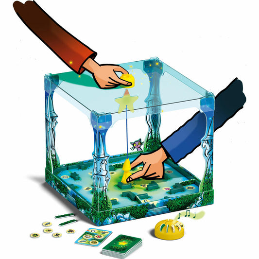 Schmidt Spiele Drei Magier Irrgarten der Magier, Kinderspiel, Brettspiel, Kooperatives Spiel, ab 5 Jahre, 40894