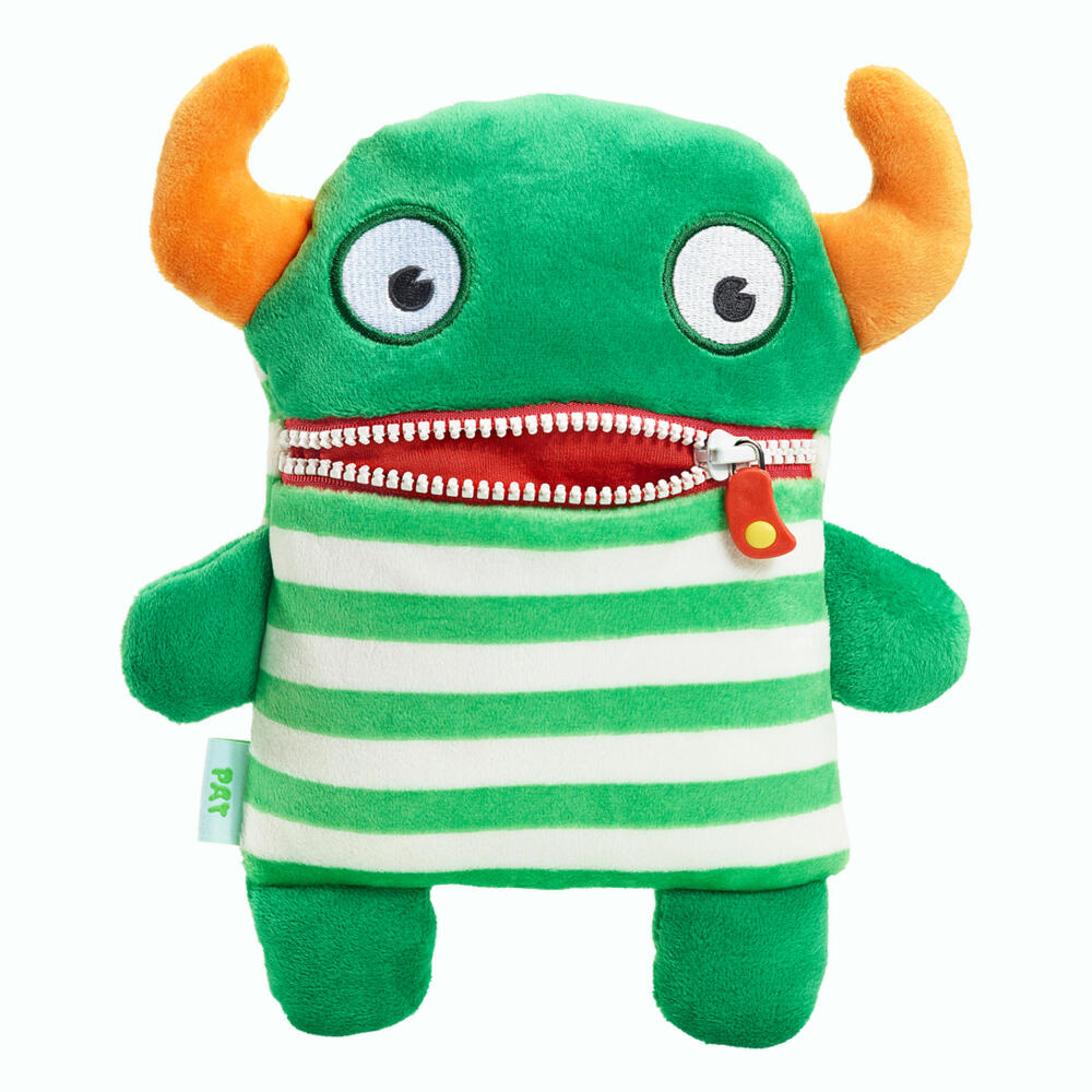 Schmidt Spiele Sorgenfresser Plüschfigur, Orange Hörner, Pat, Klein, 23 cm, 42348