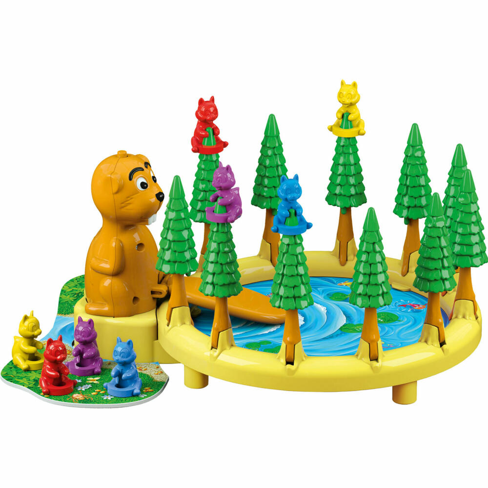 Schmidt Spiele Bumm Bumm Biber, children's game, board game, 3D game, children's game, 40618