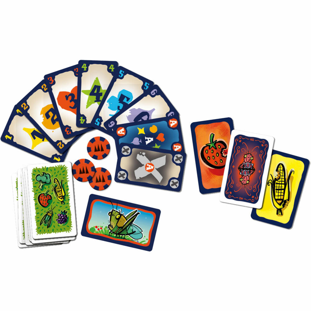Schmidt Spiele Three Magicians Grasshoppers Poker, Card Game, Family Game, Board Game, 40893