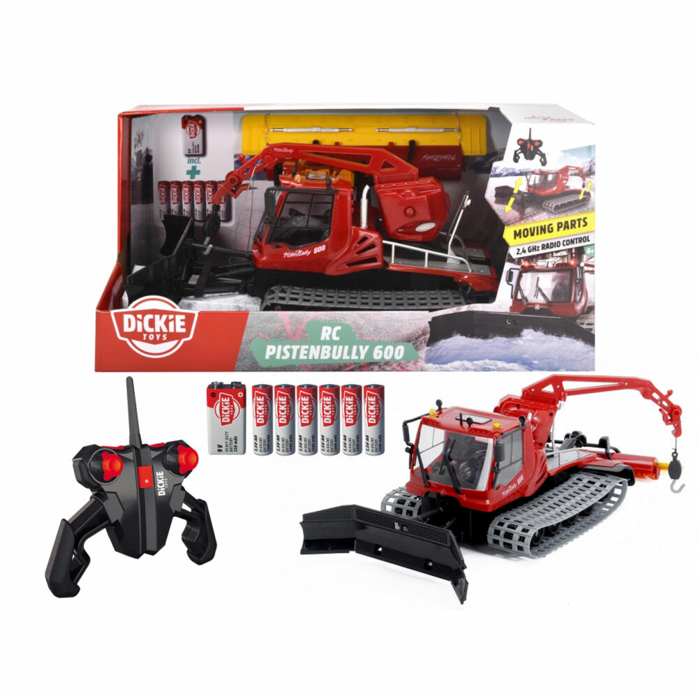 Dickie Toys RC Pistenbully 600 RTR, Radio Control Vehicle, Remote Control Car, 201108001