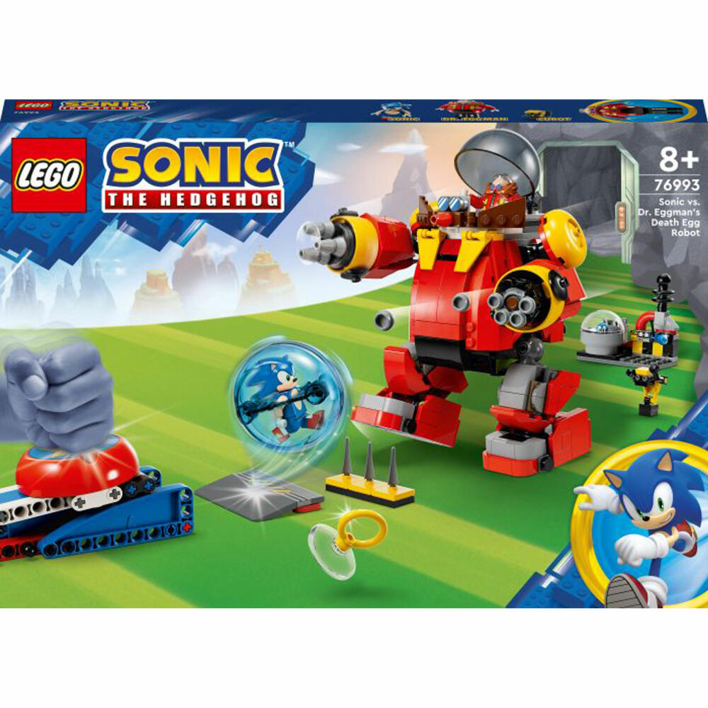 LEGO Sonic the Hedgehog Sonic vs. Dr. Eggmans Death Egg Robot, 615-tlg., Legosteine, Bausteine, Bauset, Konstruktionsset, ab 8 Jahren, 76993