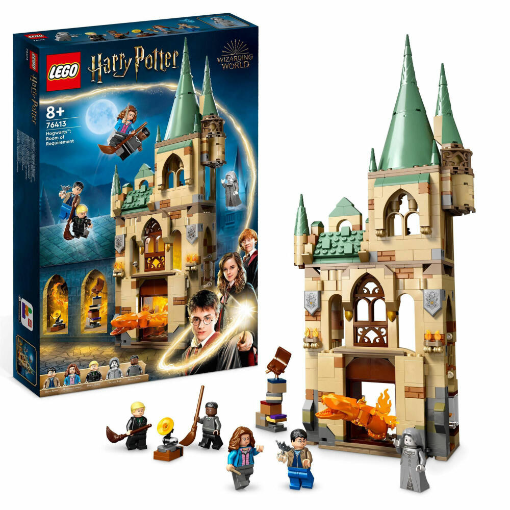LEGO Harry Potter Hogwarts: Raum der Wünsche, 587-tlg., Bauset, Konstruktionsset, Bausteine, Spielzeug, ab 8 Jahre, 76413
