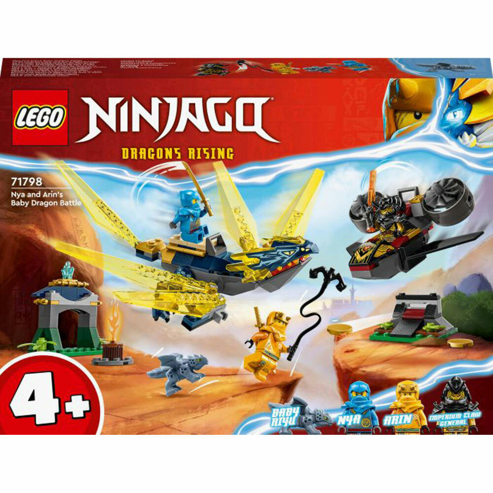 LEGO Ninjago 71798 Duell zwischen Nya und Arins Babydrachen, seltenes Set