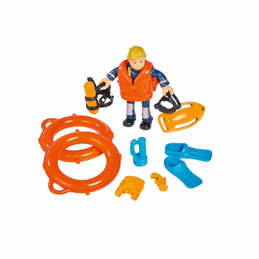 Simba Sam Neptune Boat with Figure, Toy Boat, Emergency Vehicle, Fire Department, Toy, 109252571