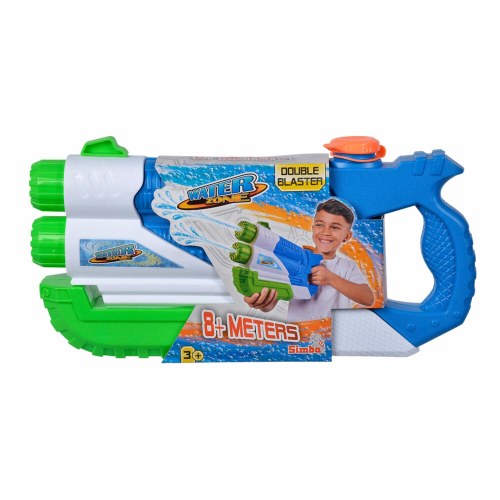 Simba Waterzone Double Blaster, with pump mechanism, water gun, spray gun, 107276075