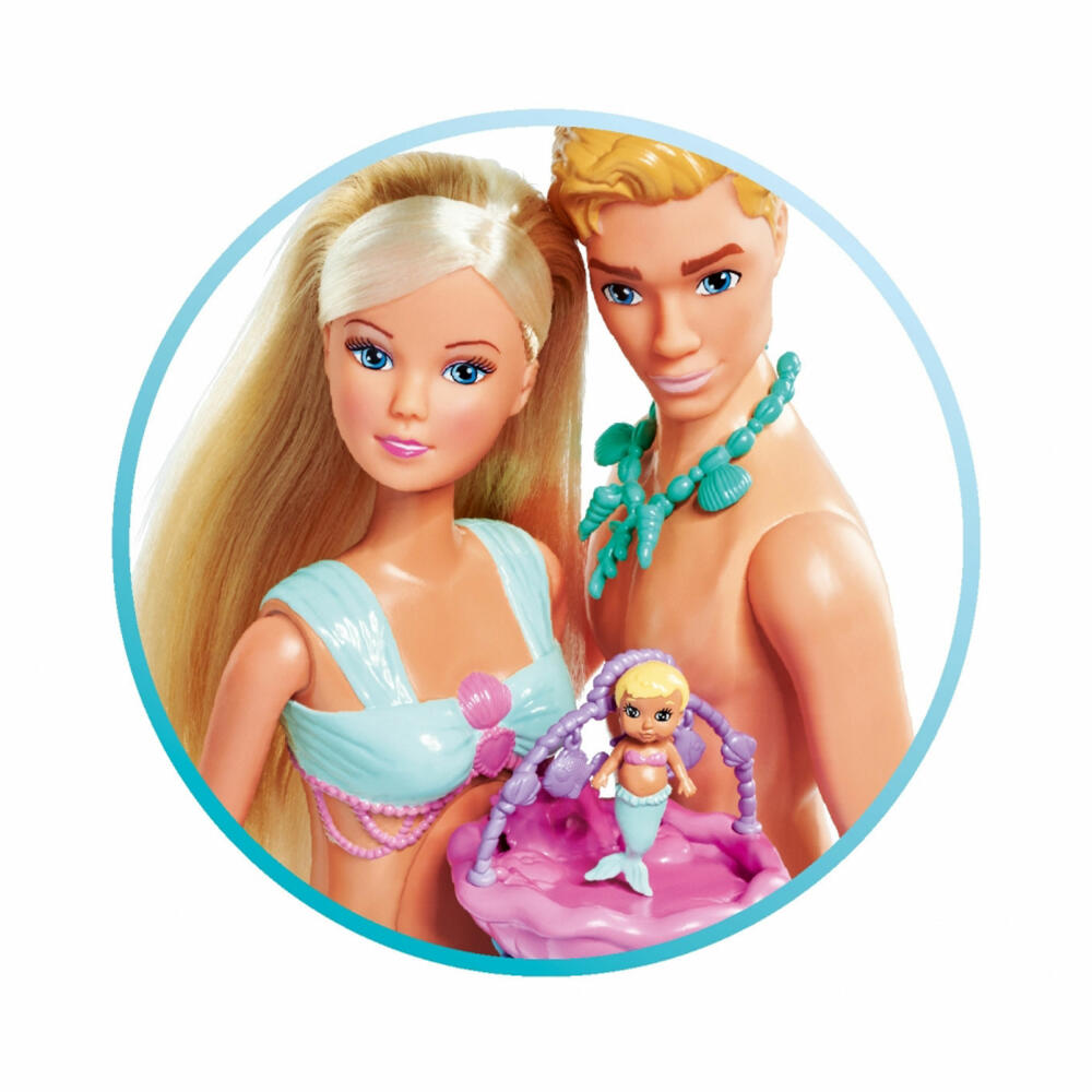 Simba Steffi LOVE Mermaid Family, Puppe, Modepuppe, Ankleidepuppe, Meerjungfrau, 105733524