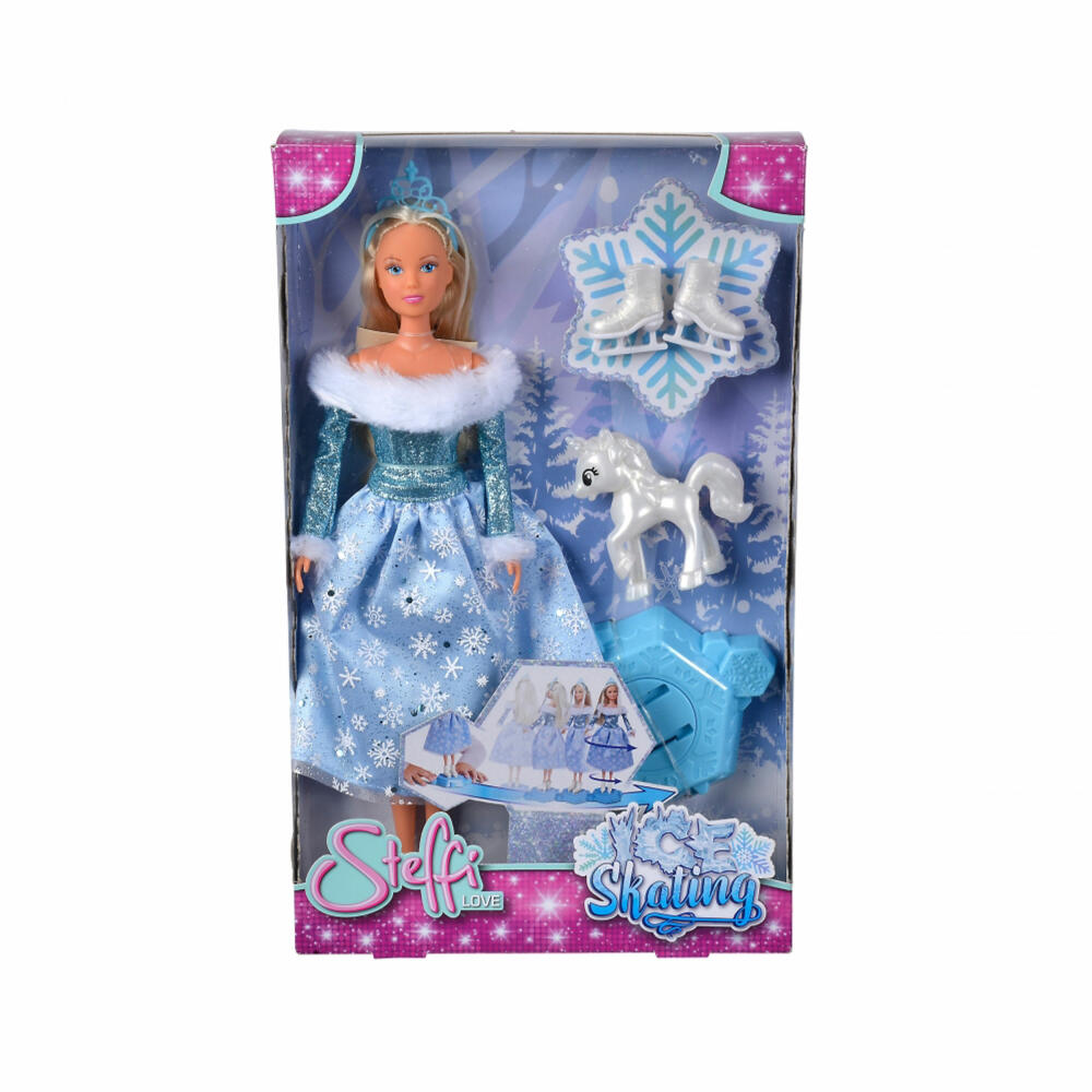 Simba Steffi LOVE Ice Skating, Puppe, Modepuppe, Ankleidepuppe, Winterprinzessin, 105733631