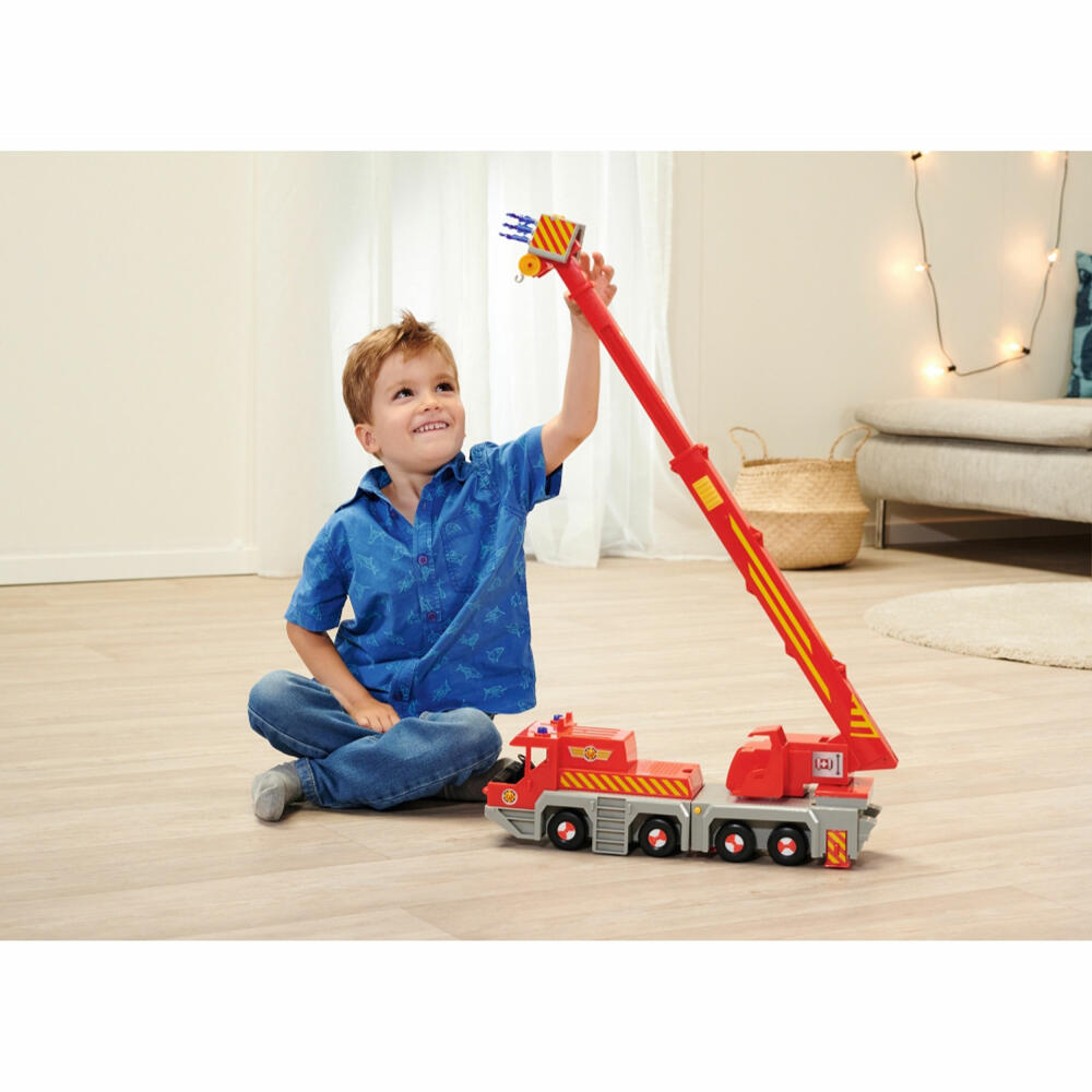 Simba Sam Rescue Crane 2-in-1, Emergency Vehicle, Fire Engine, Fire Department Car, Toy, 109252517