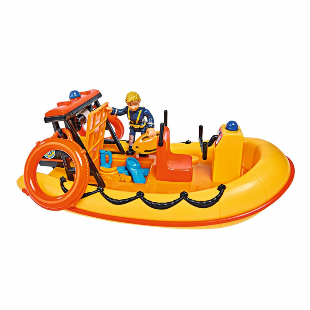 Simba Sam Neptune Boat with Figure, Toy Boat, Emergency Vehicle, Fire Department, Toy, 109252571