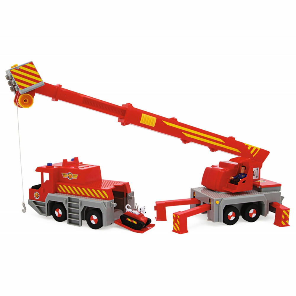 Simba Sam Rescue Crane 2-in-1, Emergency Vehicle, Fire Engine, Fire Department Car, Toy, 109252517