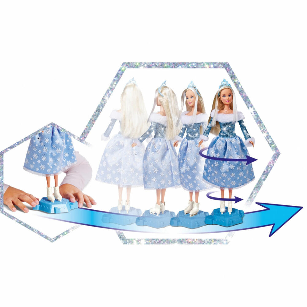 Simba Steffi LOVE Ice Skating, Puppe, Modepuppe, Ankleidepuppe, Winterprinzessin, 105733631